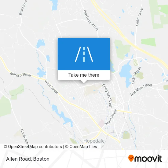 Allen Road map