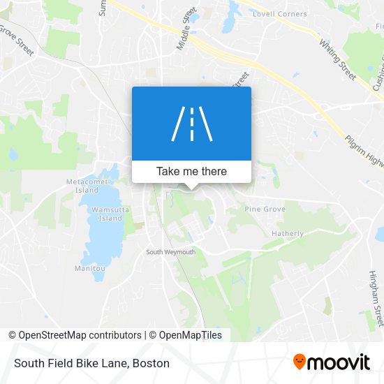 Mapa de South Field Bike Lane