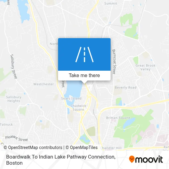 Boardwalk To Indian Lake Pathway Connection map