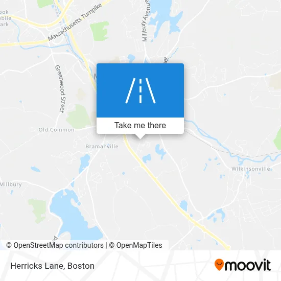 Herricks Lane map