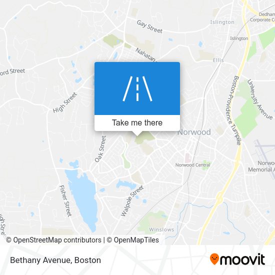 Mapa de Bethany Avenue