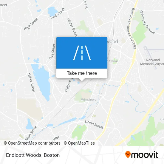 Endicott Woods map