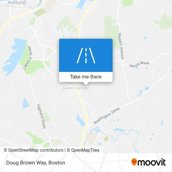 Doug Brown Way map