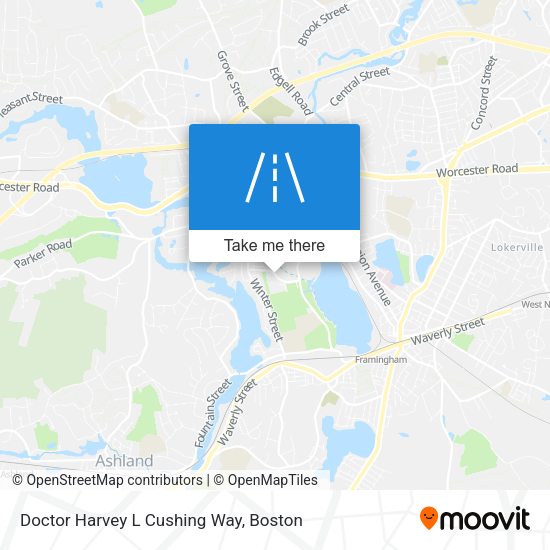 Doctor Harvey L Cushing Way map