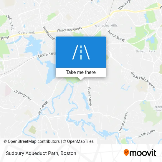 Sudbury Aqueduct Path map