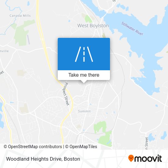Woodland Heights Drive map