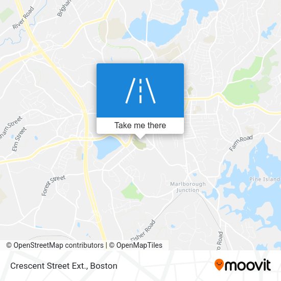 Mapa de Crescent Street Ext.