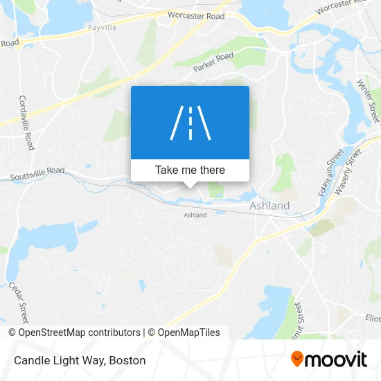 Candle Light Way map