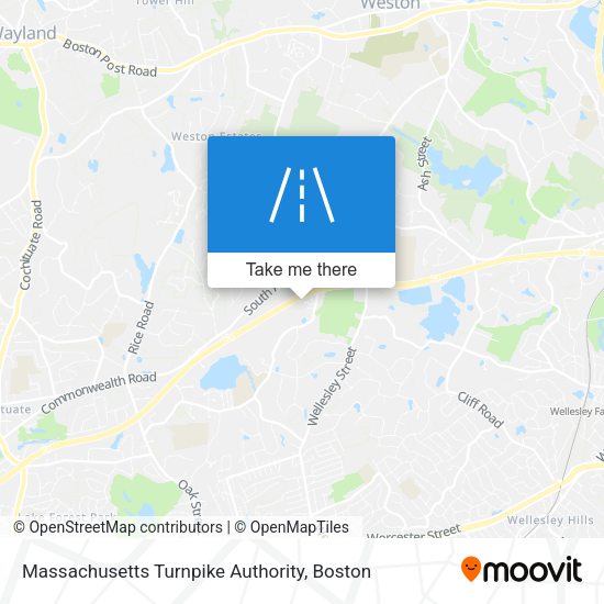 Massachusetts Turnpike Authority map