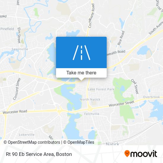 Rt 90 Eb Service Area map