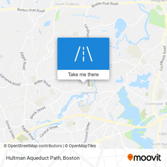 Hultman Aqueduct Path map