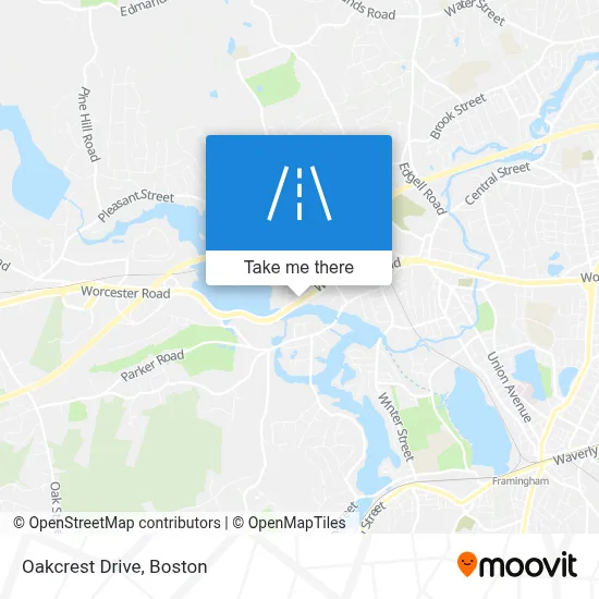 Oakcrest Drive map