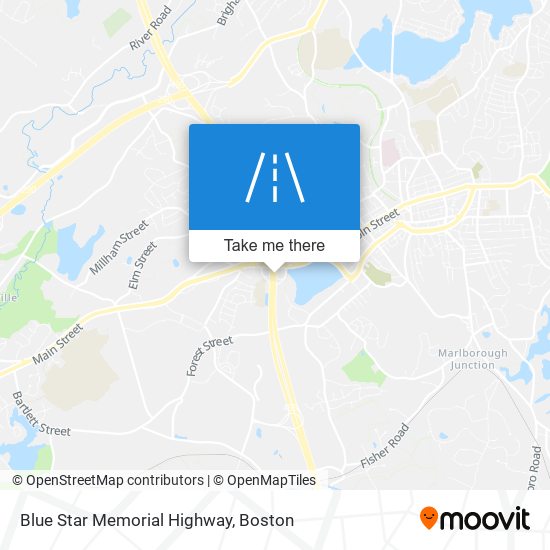 Blue Star Memorial Highway map