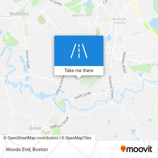 Woods End map