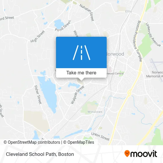 Cleveland School Path map