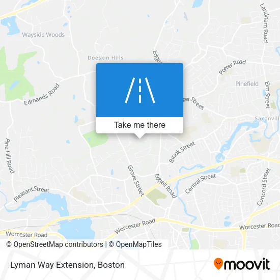 Lyman Way Extension map