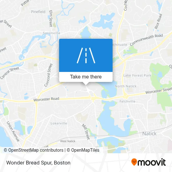 Wonder Bread Spur map