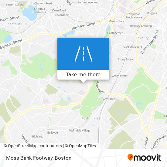 Moss Bank Footway map