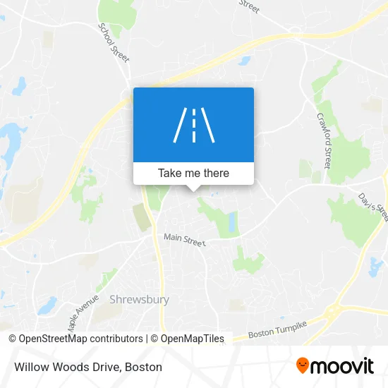 Willow Woods Drive map