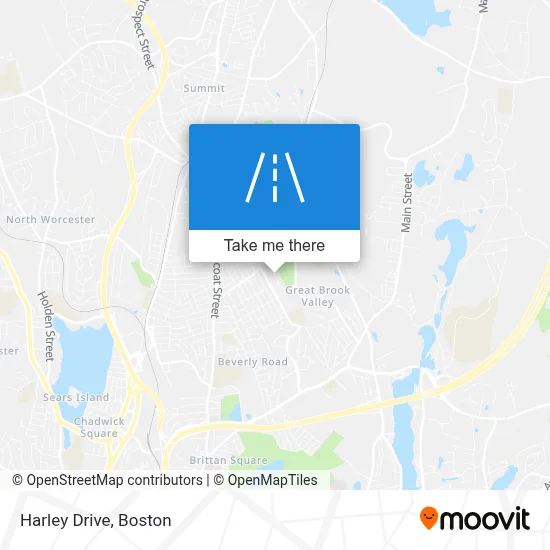 Harley Drive map