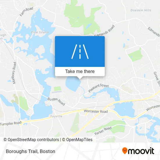 Boroughs Trail map
