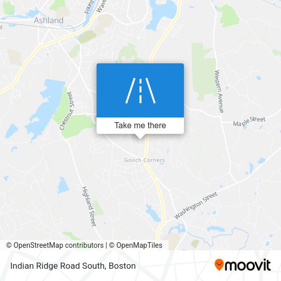 Indian Ridge Road South map