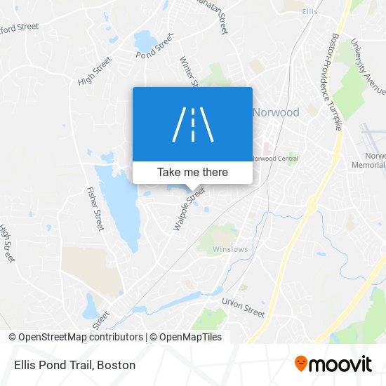 Ellis Pond Trail map