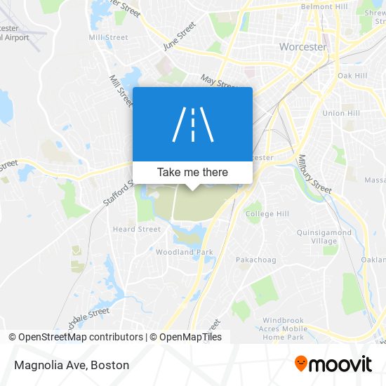 Magnolia Ave map