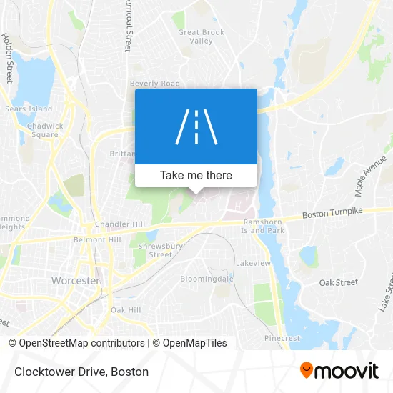 Clocktower Drive map