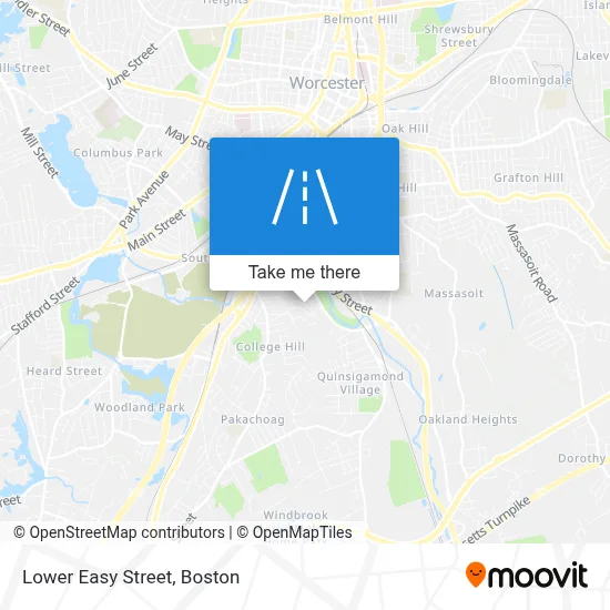 Lower Easy Street map