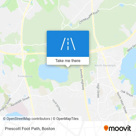 Prescott Foot Path map