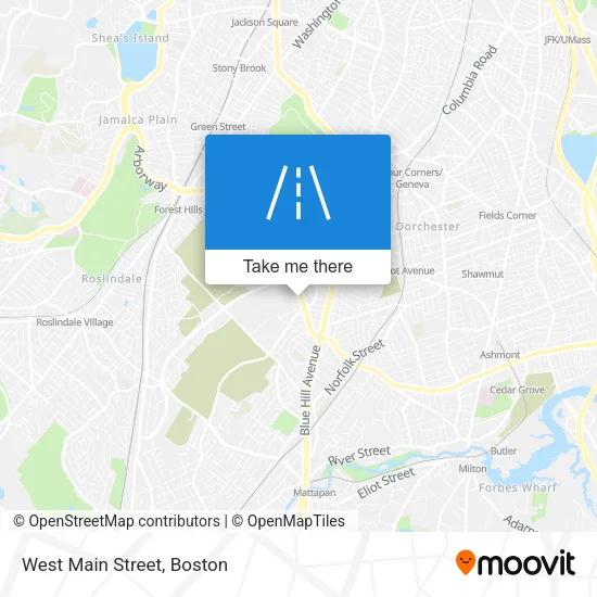 West Main Street map