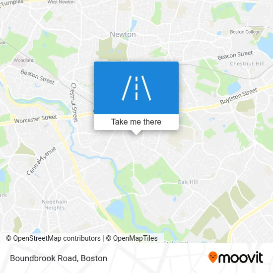Boundbrook Road map