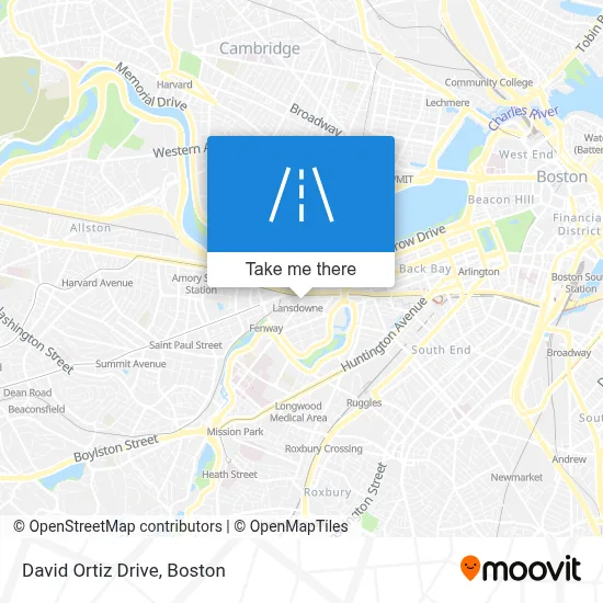 David Ortiz Drive map