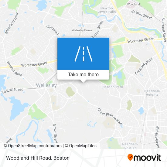 Mapa de Woodland Hill Road