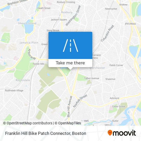 Franklin Hill Bike Patch Connector map