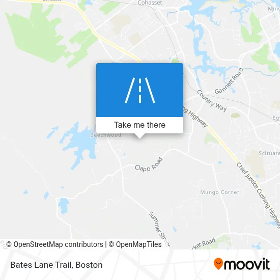 Bates Lane Trail map