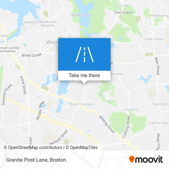 Granite Post Lane map