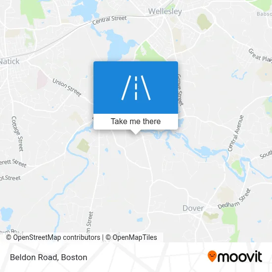 Beldon Road map
