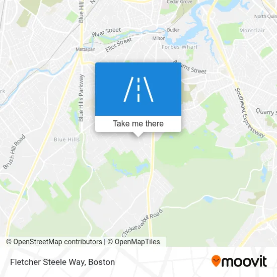 Fletcher Steele Way map