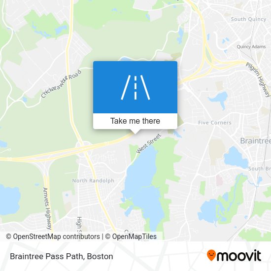 Mapa de Braintree Pass Path