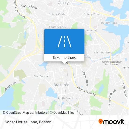 Soper House Lane map