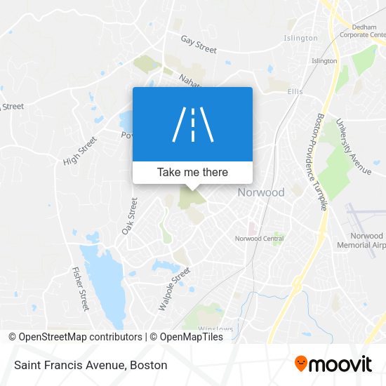 Saint Francis Avenue map