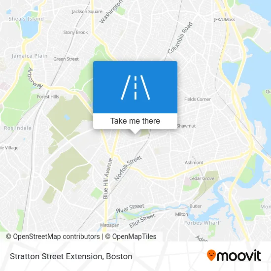 Stratton Street Extension map