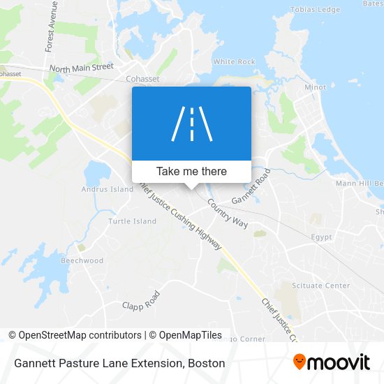 Gannett Pasture Lane Extension map