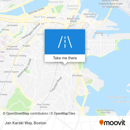 Jan Karski Way map