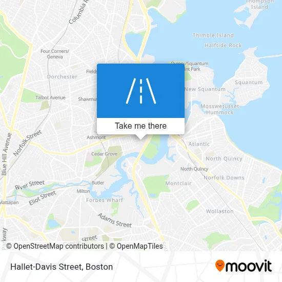 Hallet-Davis Street map