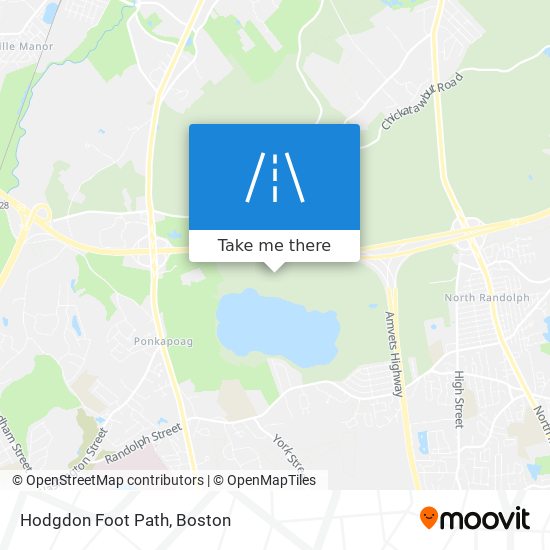 Hodgdon Foot Path map