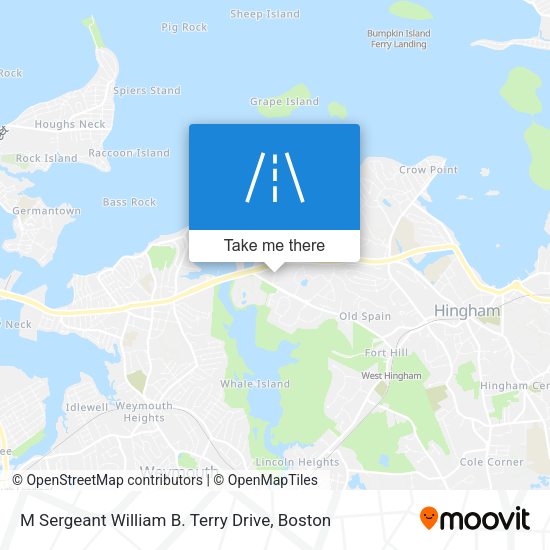 M Sergeant William B. Terry Drive map