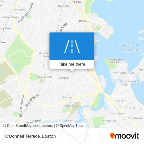 O'Donnell Terrace map
